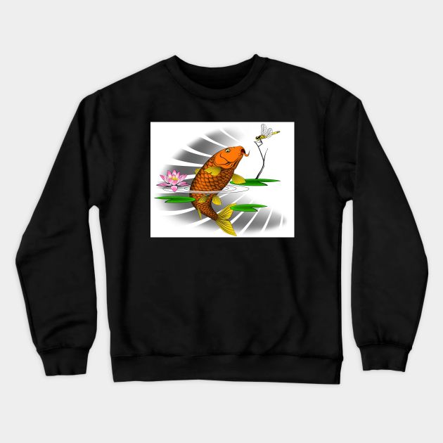 koi tattoo art Crewneck Sweatshirt by MarkoShirt